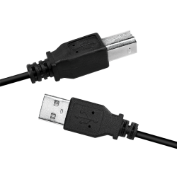 USB kabel 2.0 - USB A til USB B 2m - Sort