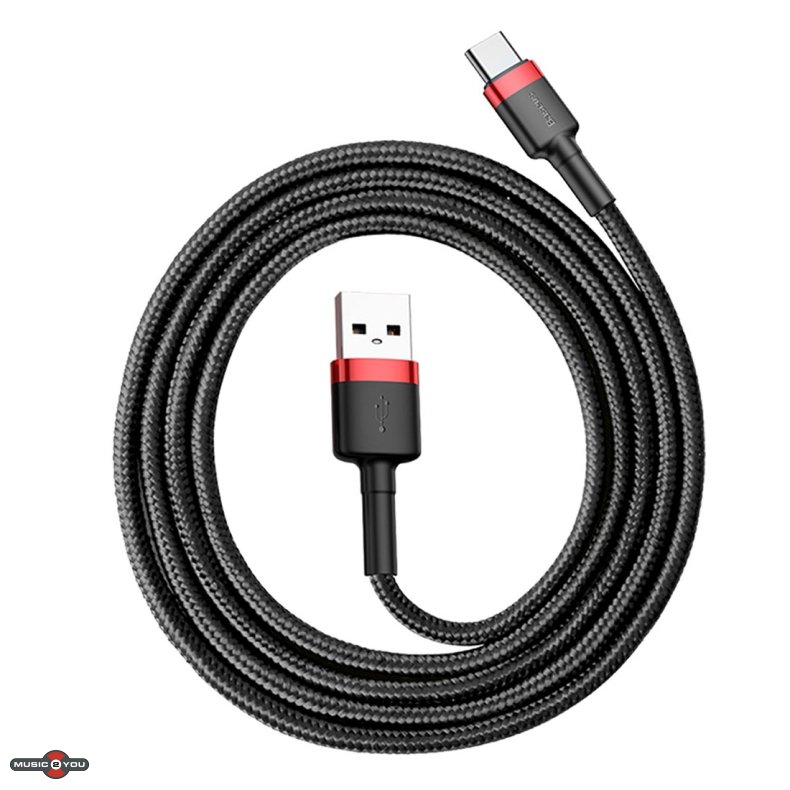 USB-C til USB-A Kabel - Sort - 1m