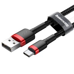 USB-C til USB-A Kabel - Sort - 1m