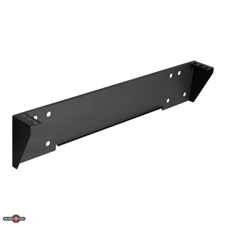 Rack beslag til montering under skrivebord  19" / 1Unit - Sort