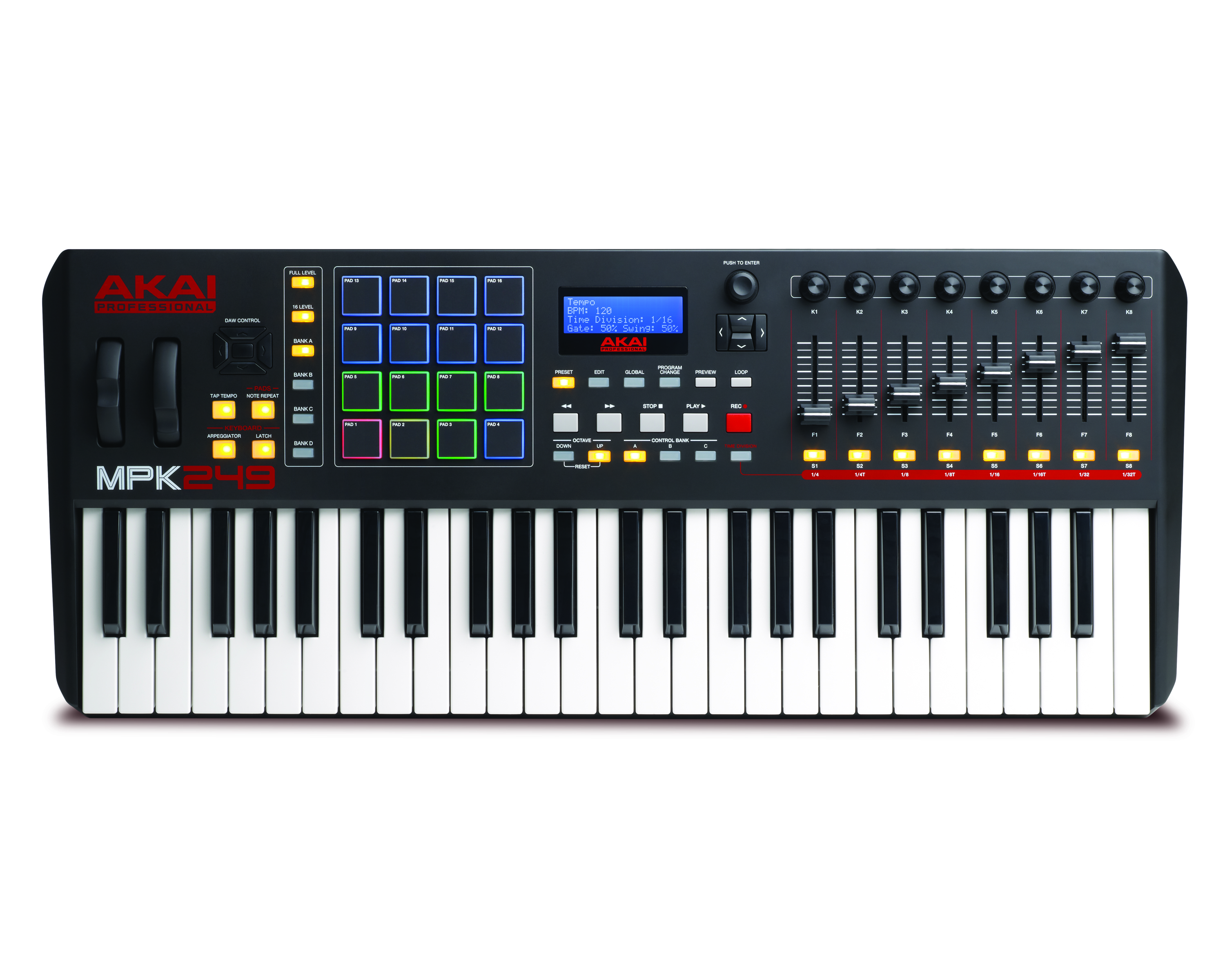 Køb Akai MPK 249 MIDI Keyboard - Pris 2949.00 kr.