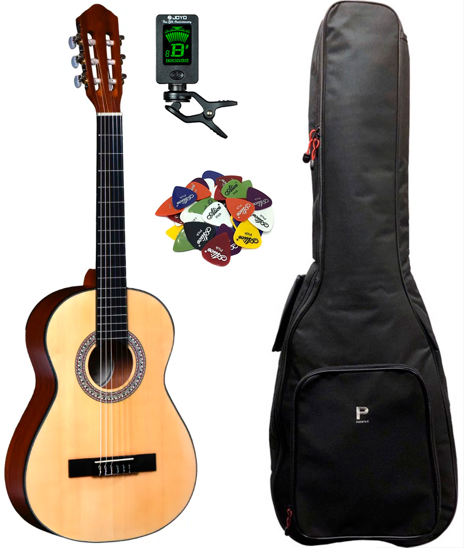 Køb Santana Classical 17 Klassisk 3/4 guitar Pakke - Satin - Pris 1495.00 kr.