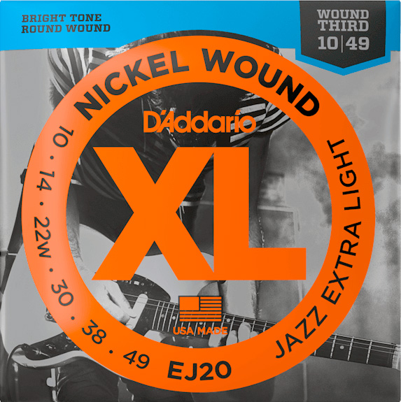 D'Addario EJ20 El-guitar strenge 0.10-0.49