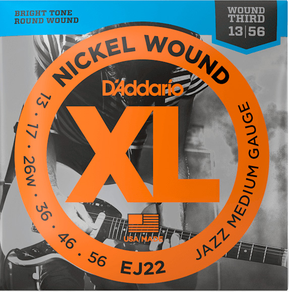 D'Addario EJ22 El-guitar strenge 0.13 - 0.56