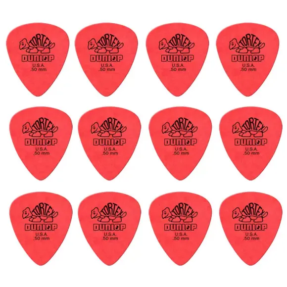 Dunlop 418p Tortex Plektre Stk Pakke