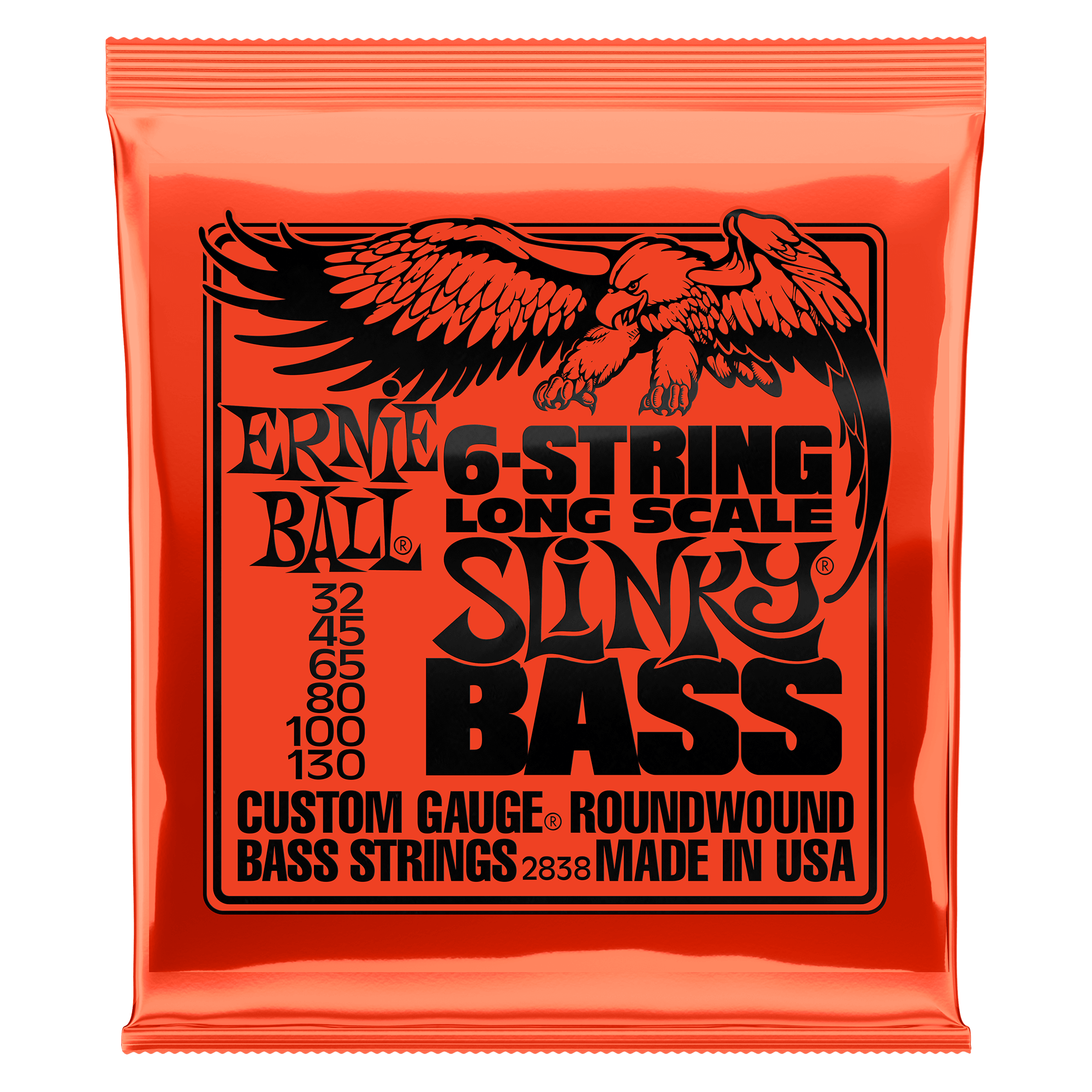 Ernie Ball 2838 Slinky Long Scale Bass 32 - 130 til 6-strenget bas (749699128380)