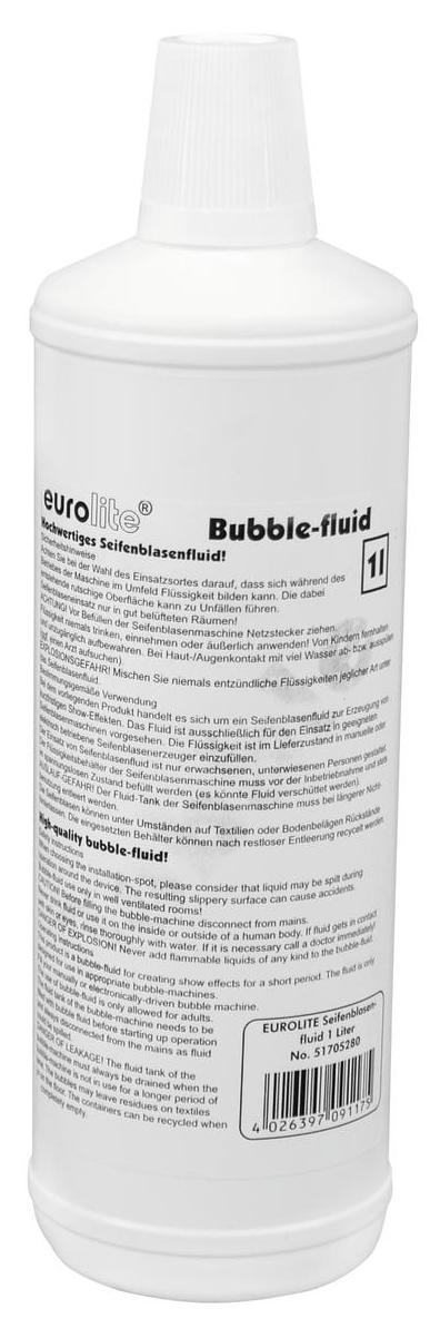 Billede af Eurolite Færdigblandet sæbeboblevæske 1 Liter