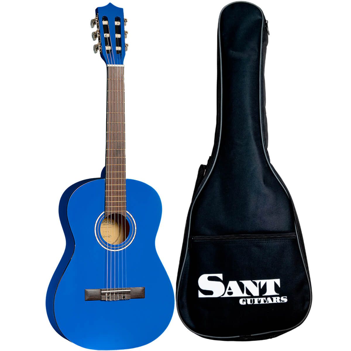 Køb Sant Guitars CJ-36-BL - 3/4 Spansk Børne guitar - Blå - Pris 795.00 kr.