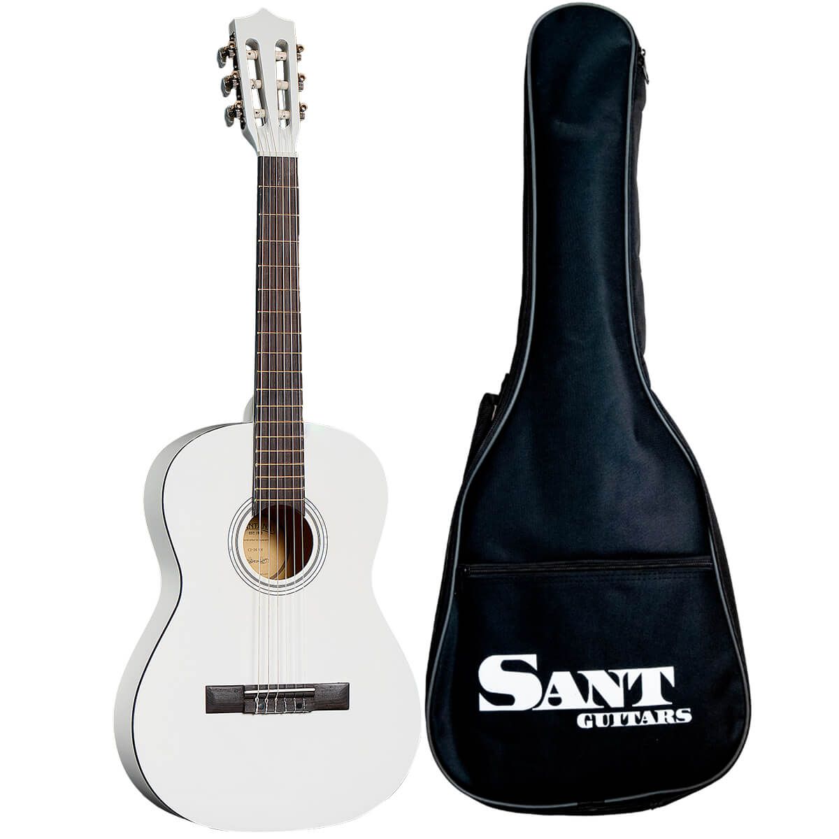 Køb Sant Guitars CJ-36-WH - 3/4 Spansk Børne guitar - Hvid - Pris 795.00 kr.