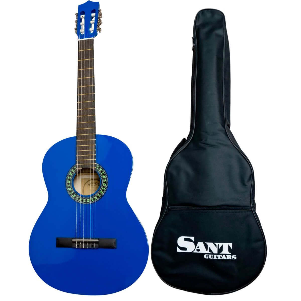 Køb Sant Guitars CL-50-BL - Spansk guitar - Blå - Pris 895.00 kr.