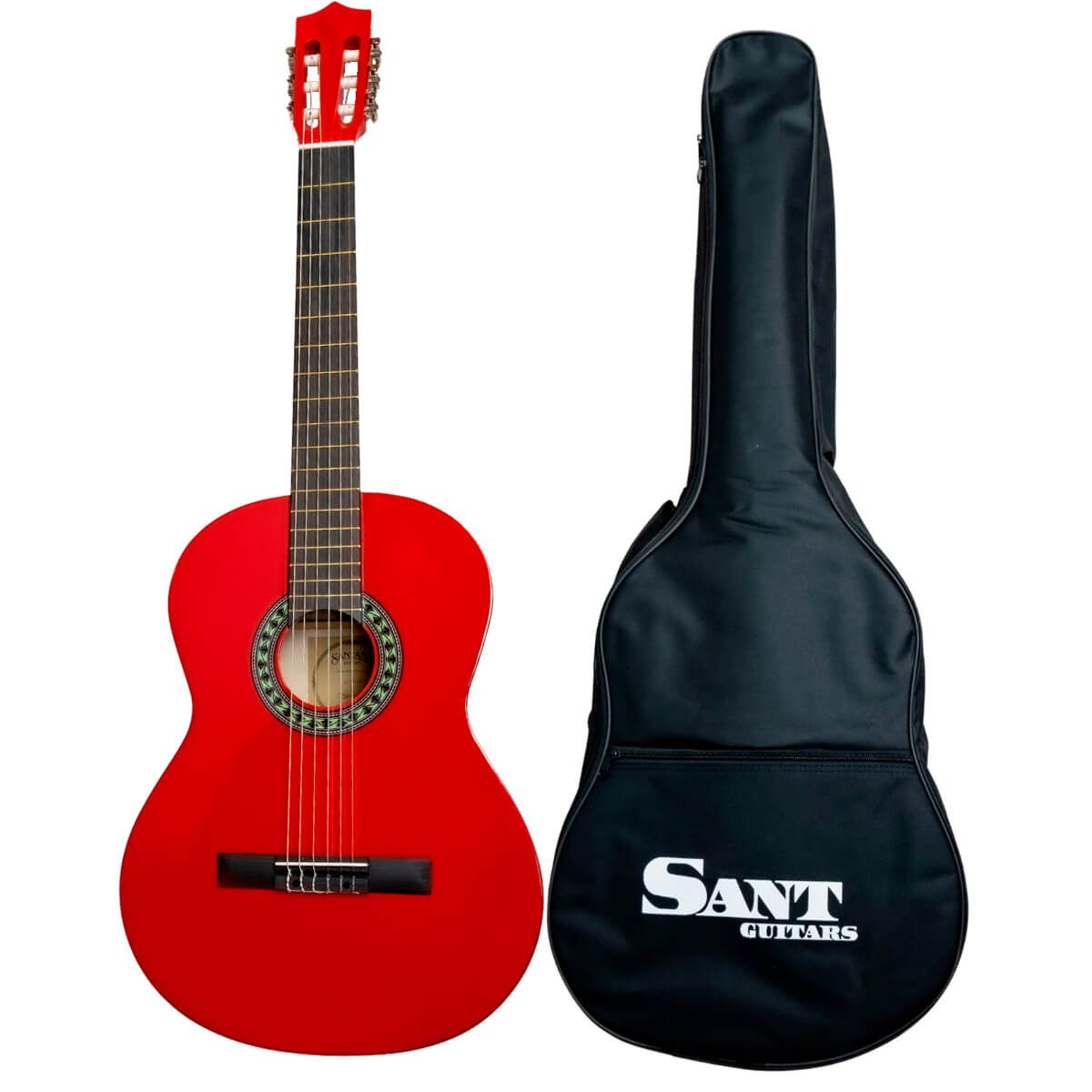 Køb Sant Guitars CL-50-RD - Spansk guitar - Rød - Pris 895.00 kr.