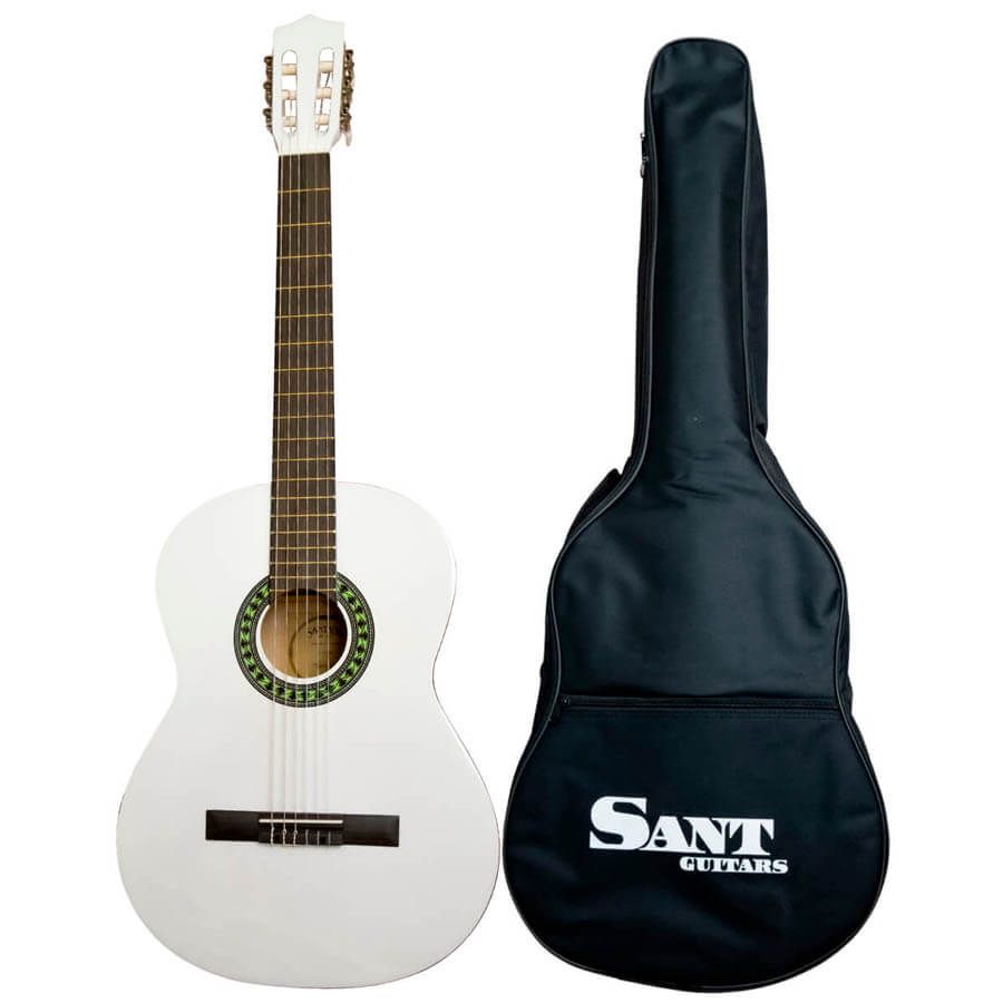 Køb Sant Guitars CL-50-WH - Spansk guitar - Hvid - Pris 895.00 kr.