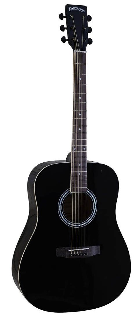 Santana LA-90-V2 - Western guitar - Sort