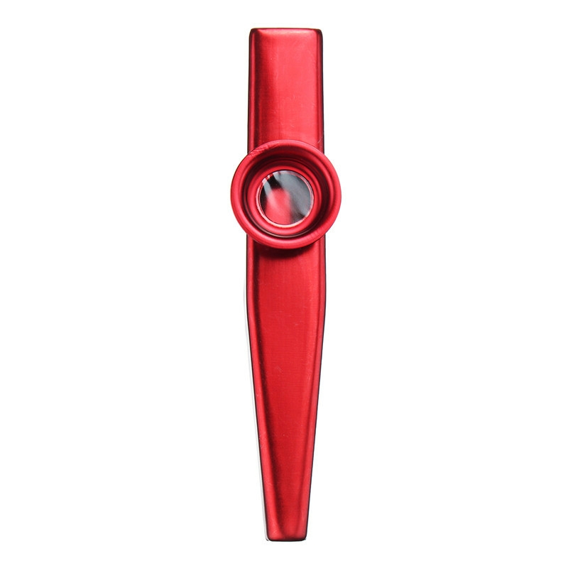 12: Alu metal Kazoo i forskelige farver Rød