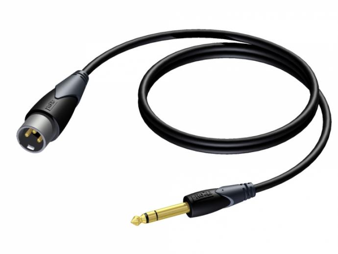 Se Procab CLA724 - Jack 6,3mm Han Stereo til XLR 3Pol Han kabel - DEMO Model 5 meter hos Music2you