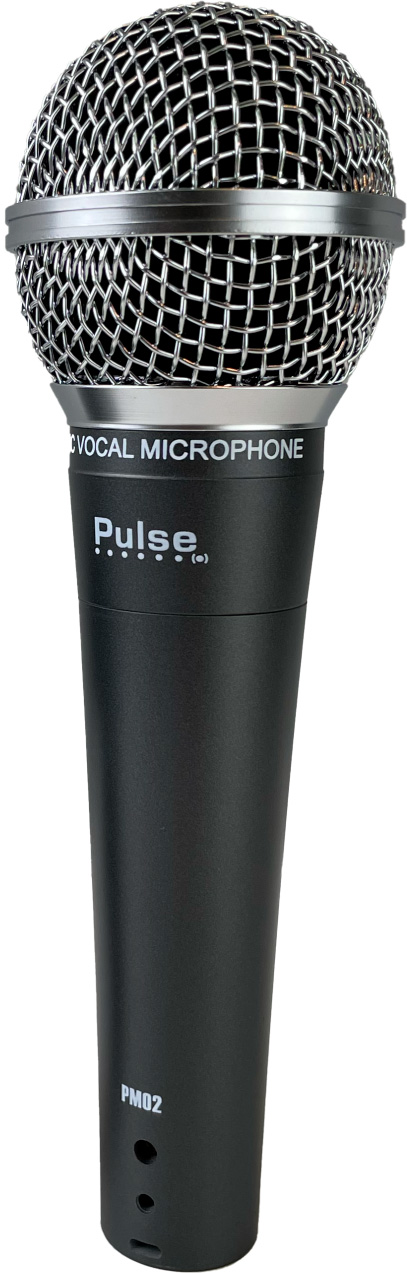 Pulse PM02 Dynamisk Vokalmikrofon inkl. holder og etui med Jack-XLR kabel
