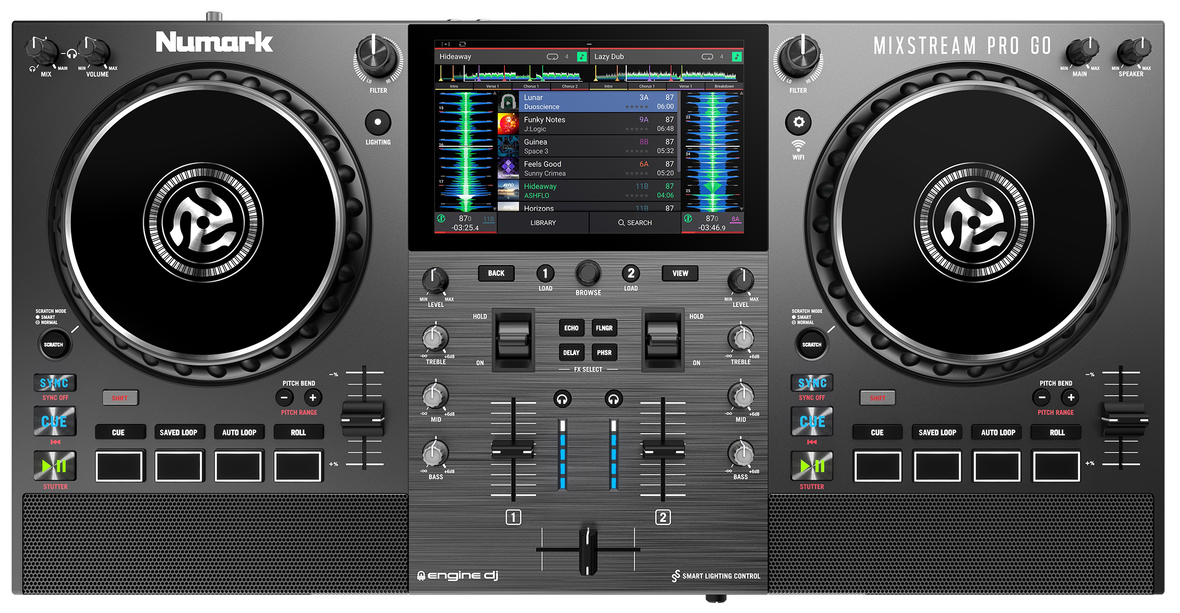 Se Numark Mixstream Pro Go DJ-Controller hos Music2you