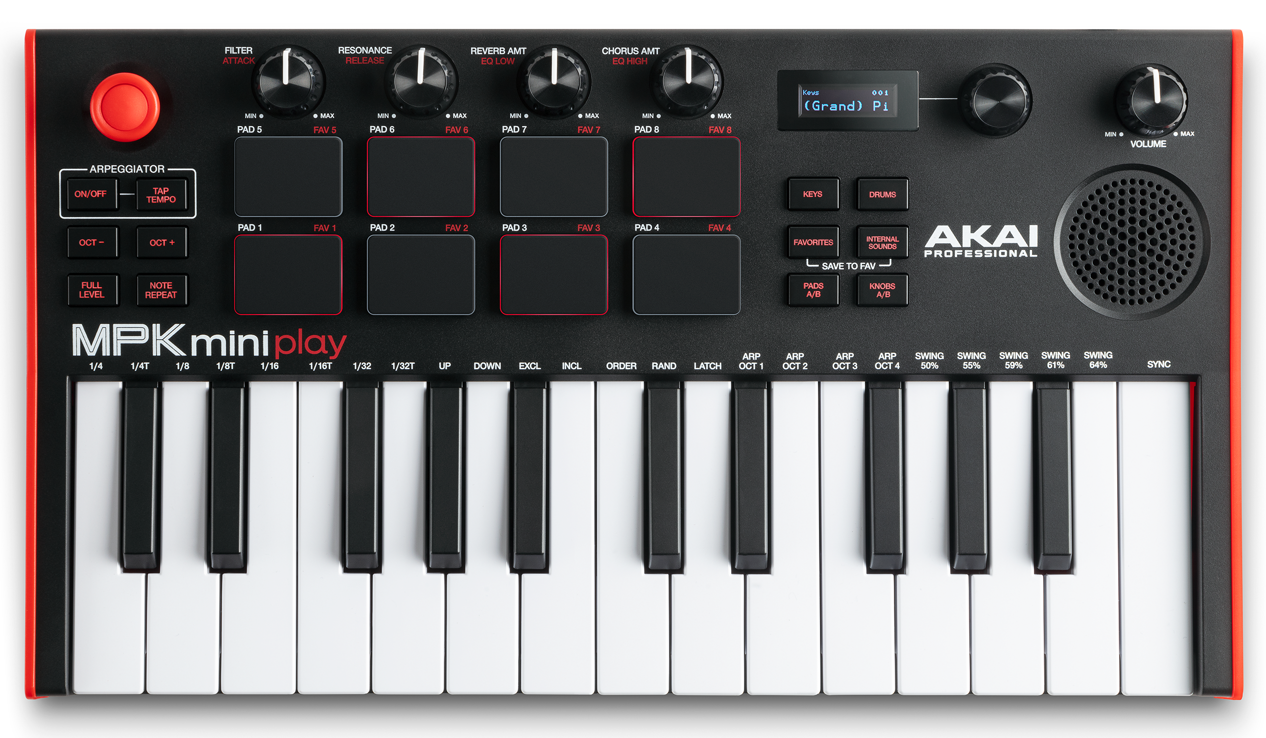 Køb Akai MPK Mini Play mk3 MIDI Keyboard - Pris 954.00 kr.