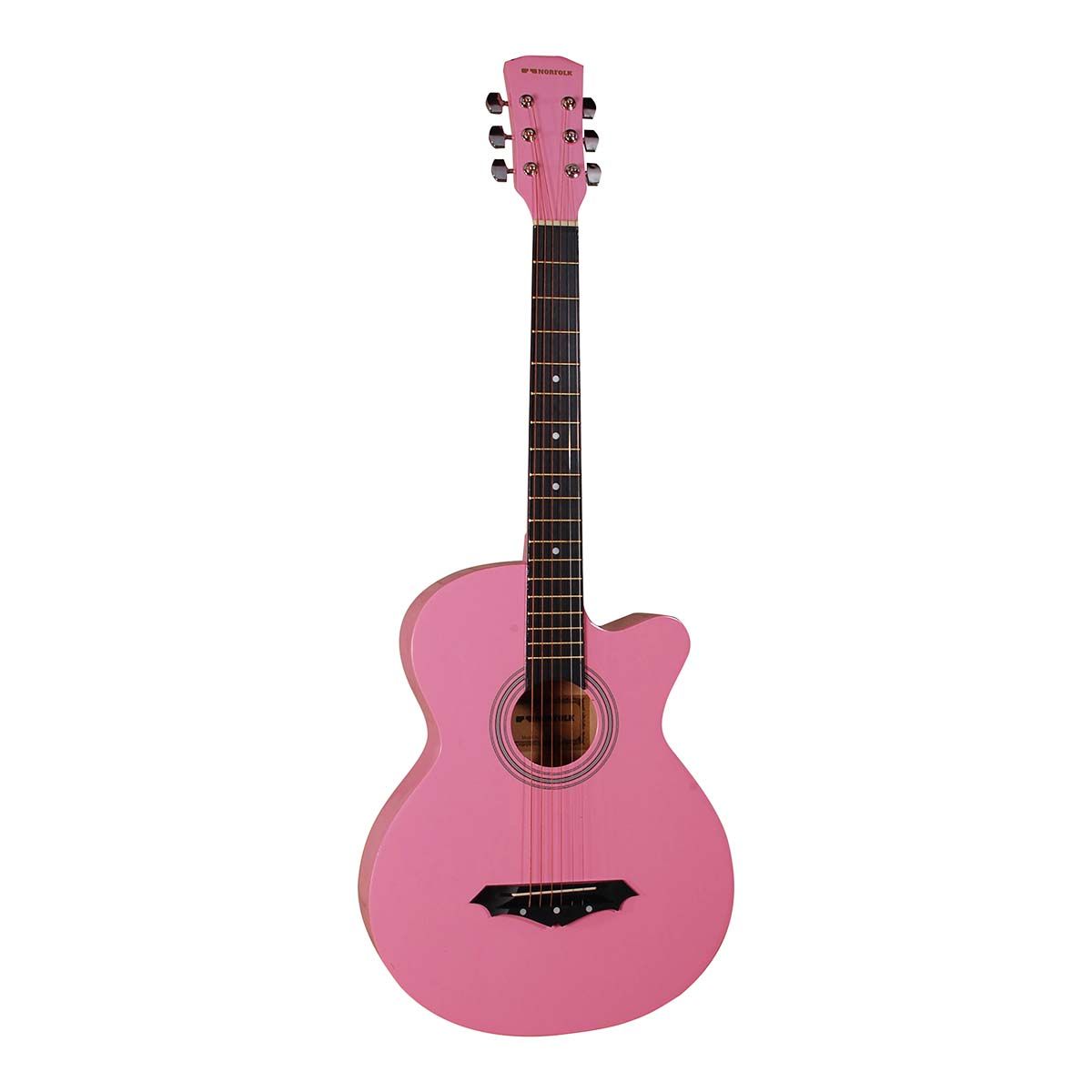 Køb Norfolk Starter PK - Western guitar - Pink - Pris 495.00 kr.