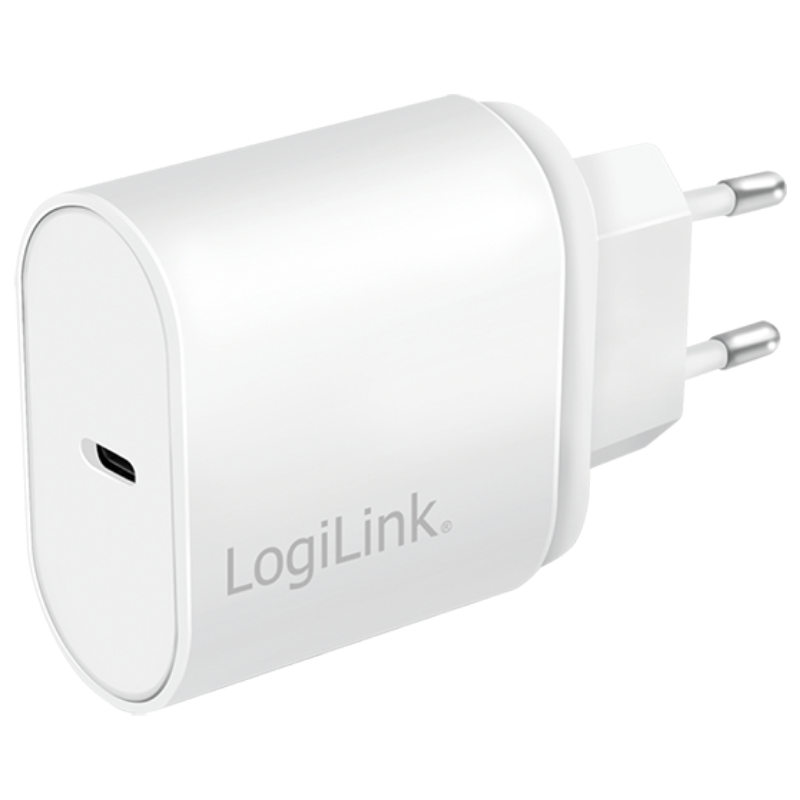 #1 - LogiLink USB-C Oplader 20W - Hvid