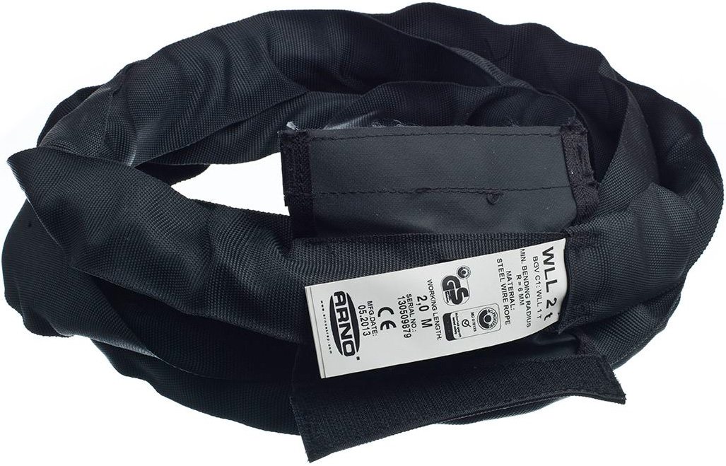 Steelflex / Softsteel Rundsling 2Tons - Sort 2,5/5m