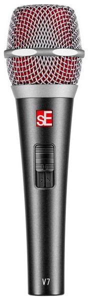 sE Electronics V7 Supercardioid Dynamisk Vokal mikrofon med switch