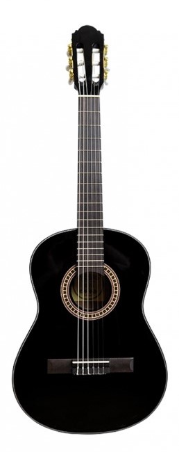 Køb Santana B7 V2 3/4 Klassisk Børne Guitar - Sort - Pris 1095.00 kr.