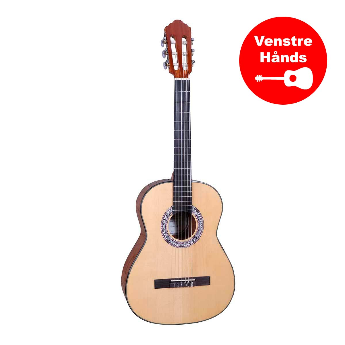 Køb Santana B7 V2 3/4 Venstrehånds Klassisk Børne Guitar - Natur - Pris 1095.00 kr.