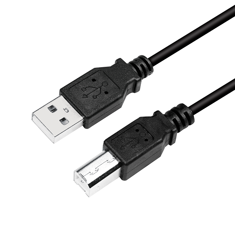 Billede af USB kabel 2.0 - USB A til USB B 2m - Sort