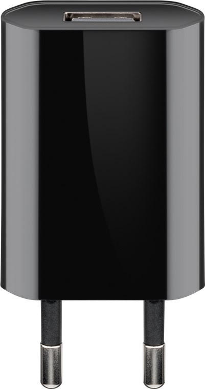 USB Oplader 1A / 5W - Sort